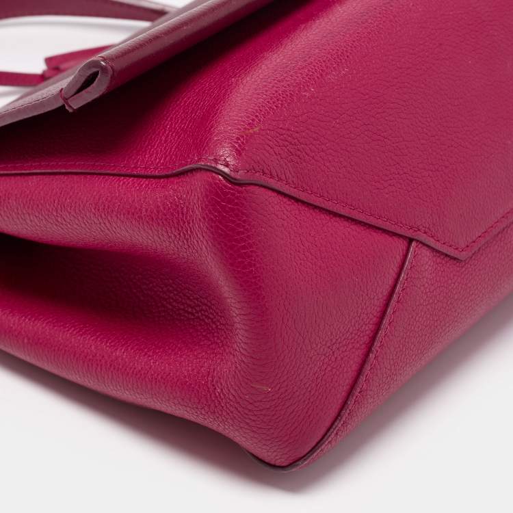 Pre Owned Louis Vuitton Fuchsia/Flamme Leather Lockme II Bag