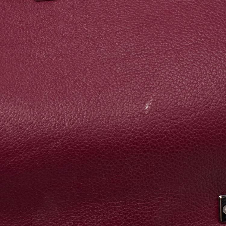 Pre Owned Louis Vuitton Fuchsia/Flamme Leather Lockme II Bag