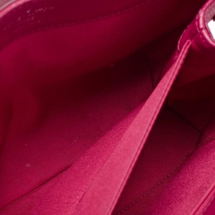 Pre Owned Louis Vuitton Fuchsia/Flamme Leather Lockme II Bag