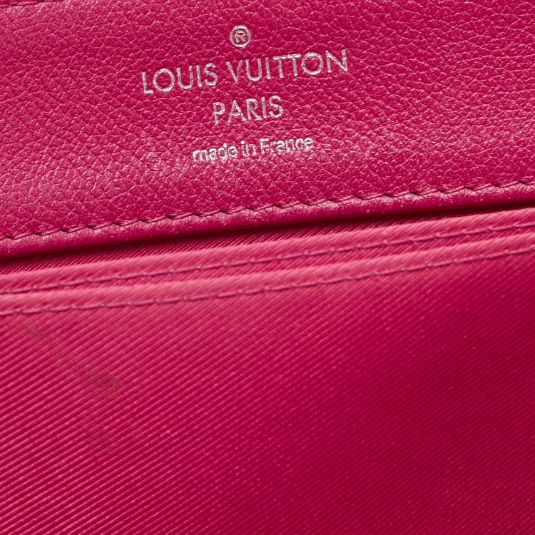 Pre Owned Louis Vuitton Fuchsia/Flamme Leather Lockme II Bag