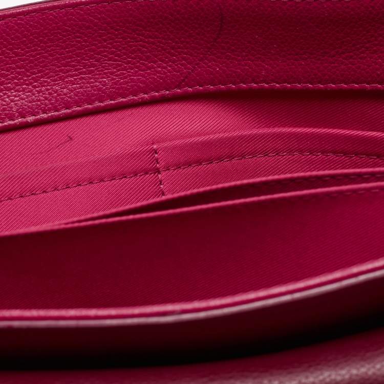 Pre Owned Louis Vuitton Fuchsia/Flamme Leather Lockme II Bag