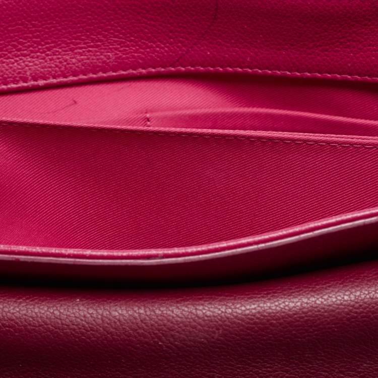 Pre Owned Louis Vuitton Fuchsia/Flamme Leather Lockme II Bag