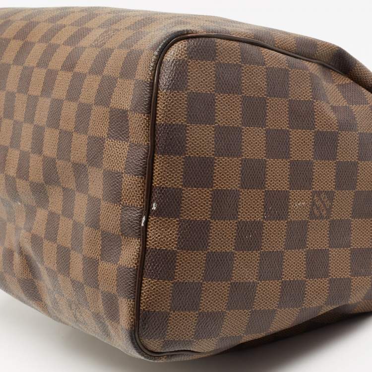 Pre Owned Louis Vuitton Damier Ebene Canvas Speedy 30 Bag