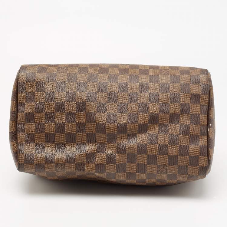 Pre Owned Louis Vuitton Damier Ebene Canvas Speedy 30 Bag