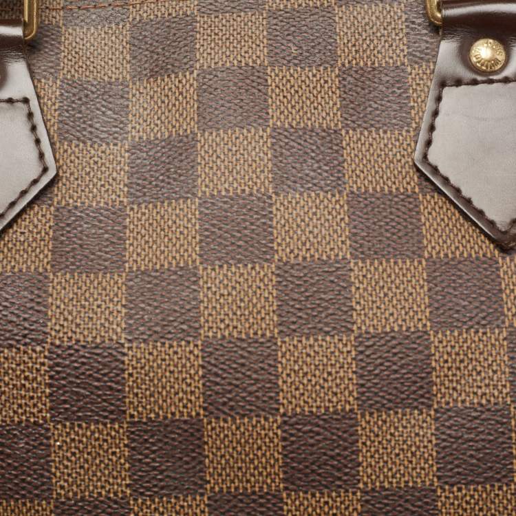 Pre Owned Louis Vuitton Damier Ebene Canvas Speedy 30 Bag