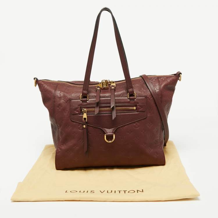 Pre Owned Louis Vuitton Aurore Monogram Empreinte Leather Lumineuse PM Bag