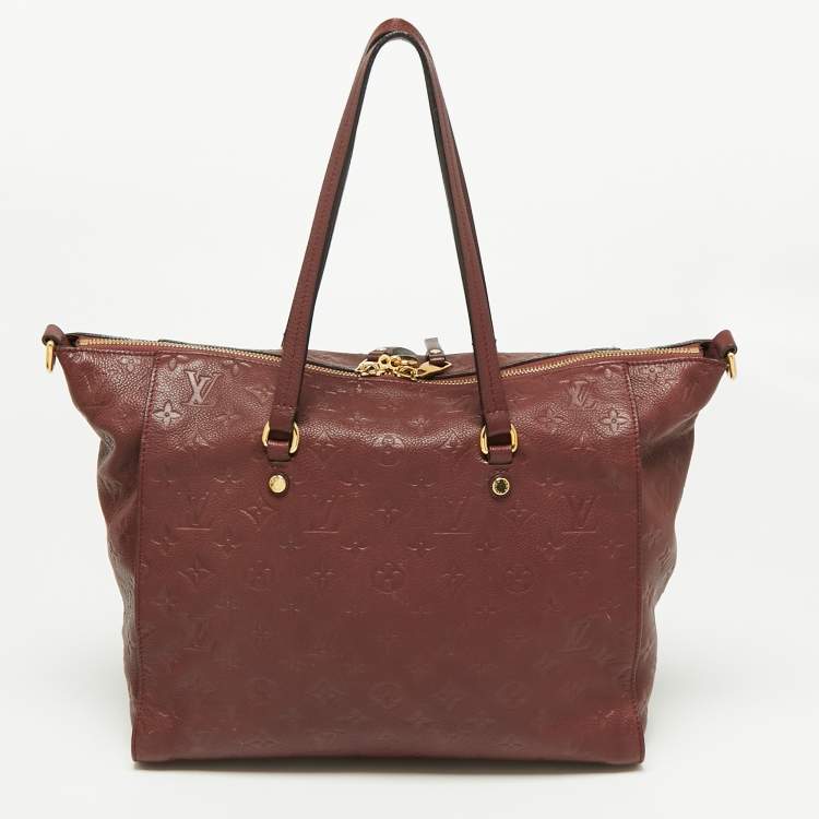 Pre Owned Louis Vuitton Aurore Monogram Empreinte Leather Lumineuse PM Bag