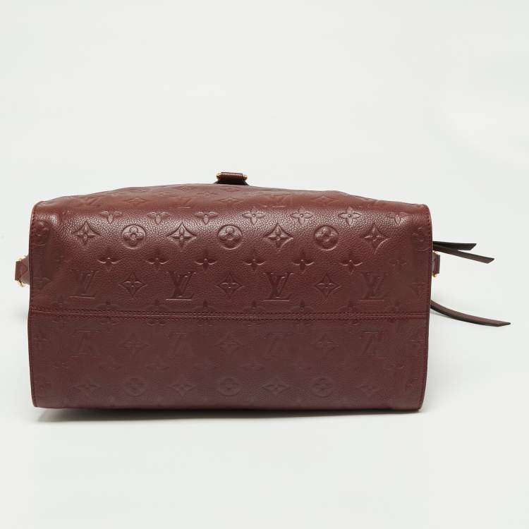 Pre Owned Louis Vuitton Aurore Monogram Empreinte Leather Lumineuse PM Bag