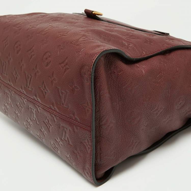 Pre Owned Louis Vuitton Aurore Monogram Empreinte Leather Lumineuse PM Bag