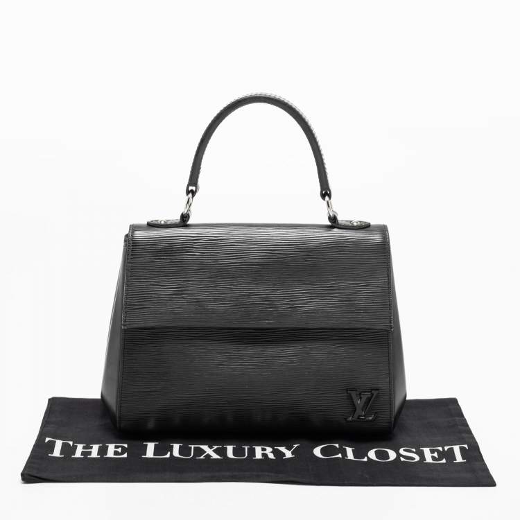 Pre Owned Louis Vuitton Black Epi Leather Cluny BB Bag