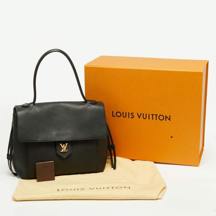 Pre Owned Louis Vuitton Black Empriente Leather Lockme MM Bag