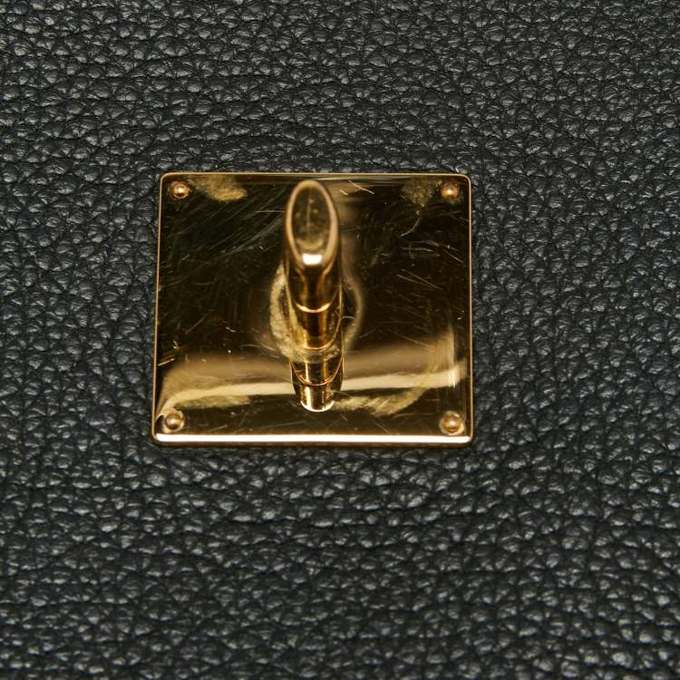 Pre Owned Louis Vuitton Black Empriente Leather Lockme MM Bag