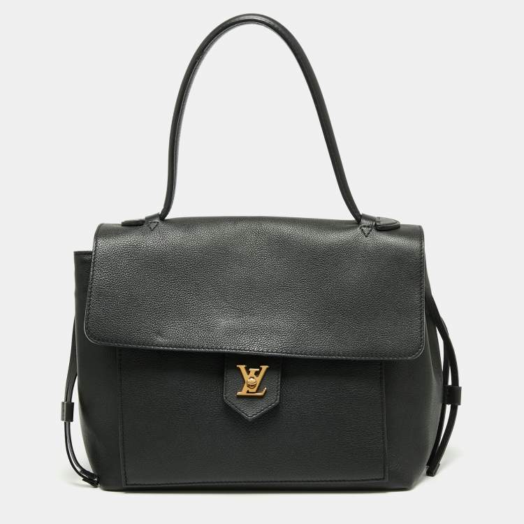 Pre Owned Louis Vuitton Black Empriente Leather Lockme MM Bag