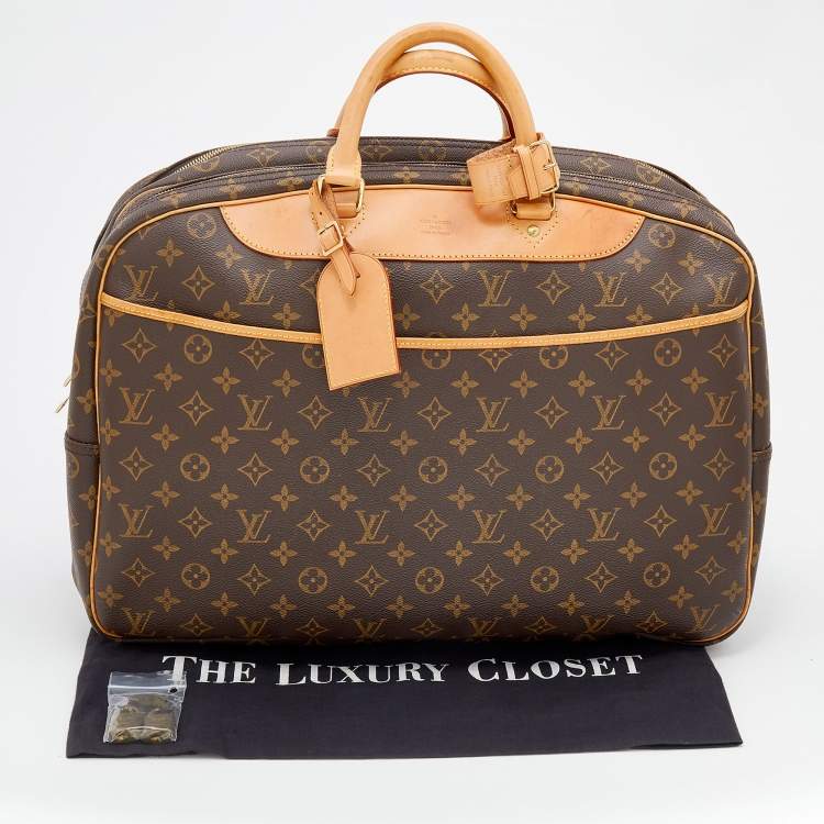 Pre Owned Louis Vuitton Monogram Canvas Alize 24 Heures Soft Suitcase