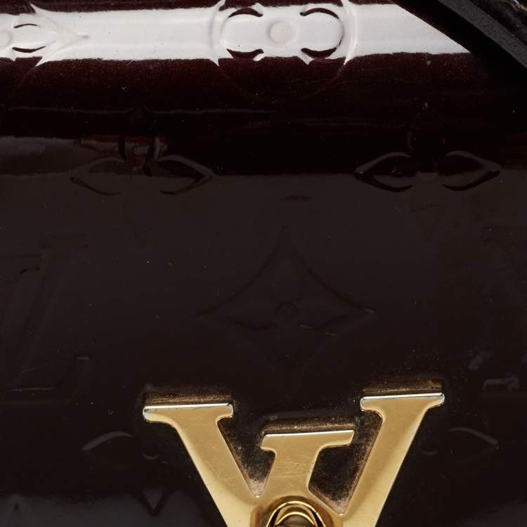 Pre Owned Louis Vuitton Amarante Monogram Vernis Pasadena Bag