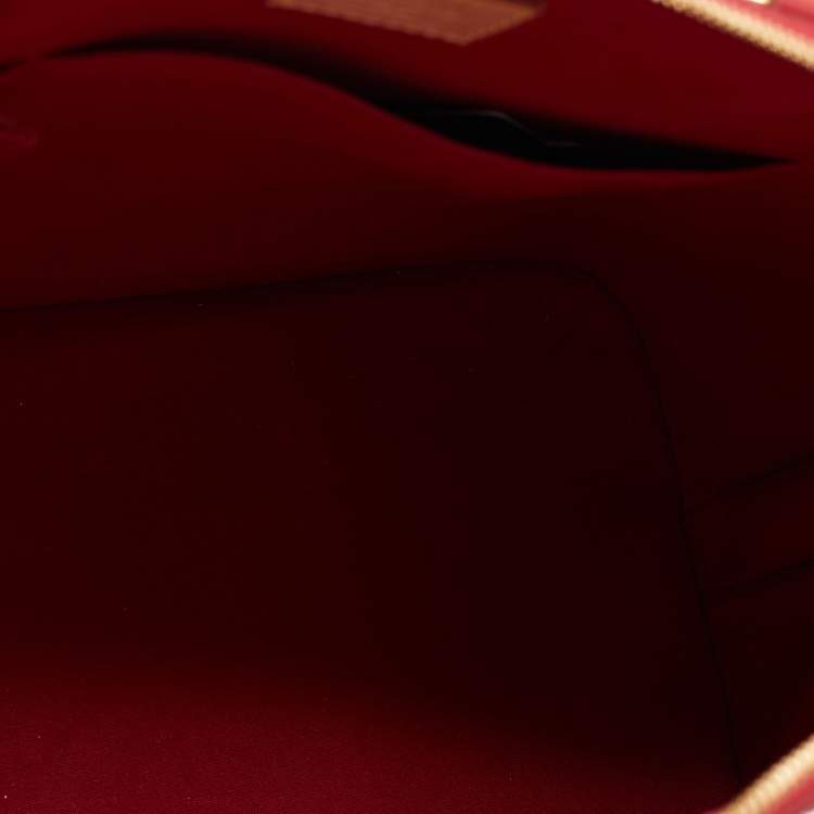 Pre Owned Louis Vuitton Pomme D’amour Monogram Vernis Alma GM Bag