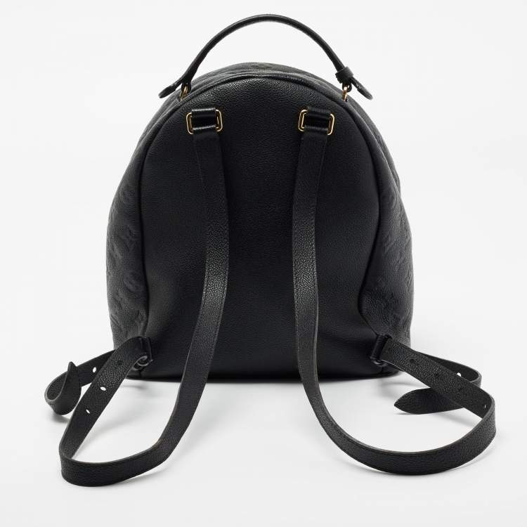 Pre Owned Louis Vuitton Black Monogram Empreinte Leather Sorbonne Backpack