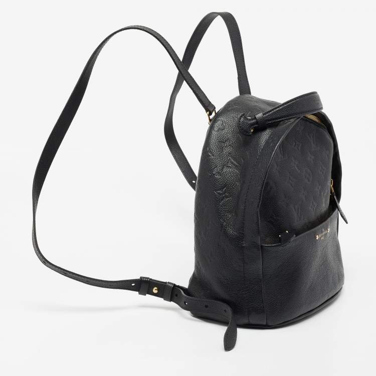Pre Owned Louis Vuitton Black Monogram Empreinte Leather Sorbonne Backpack