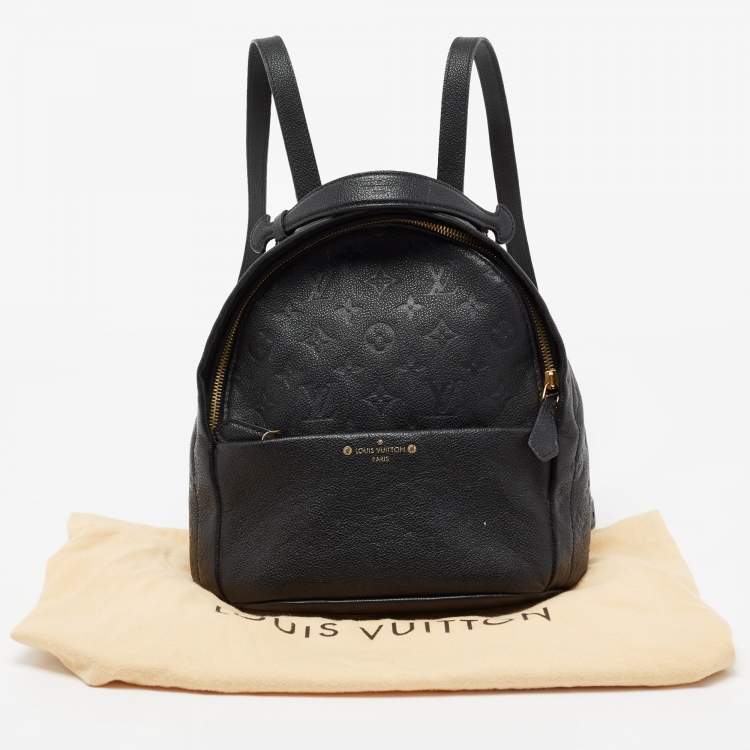 Pre Owned Louis Vuitton Black Monogram Empreinte Leather Sorbonne Backpack