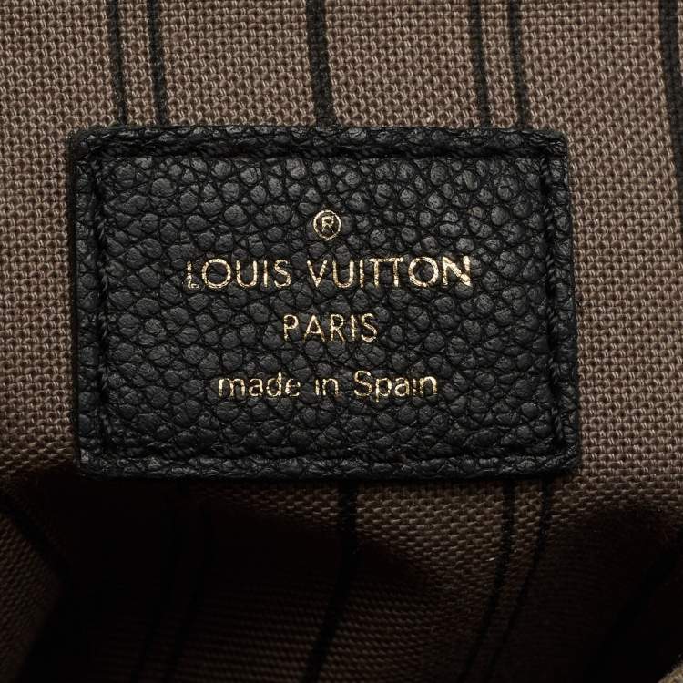 Pre Owned Louis Vuitton Black Monogram Empreinte Leather Sorbonne Backpack