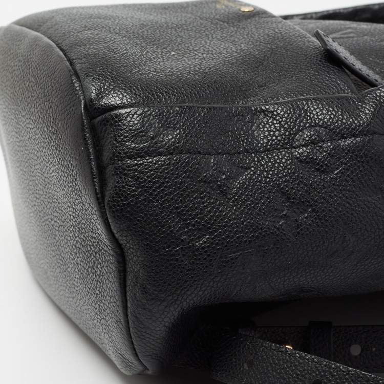 Pre Owned Louis Vuitton Black Monogram Empreinte Leather Sorbonne Backpack