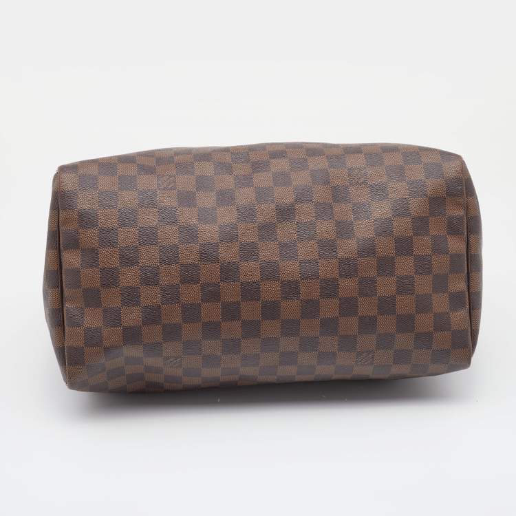 Pre Owned Louis Vuitton Damier Ebene Canvas Speedy 35 Bag