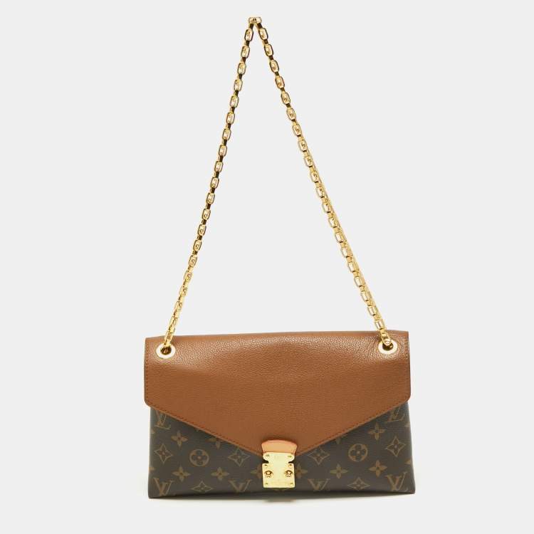 Louis Vuitton Bronze Monogram Canvas Pallas Chain Bag Louis