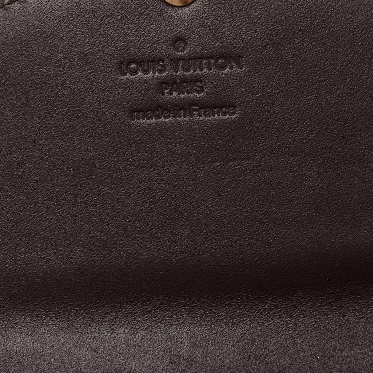 Pre Owned Louis Vuitton Amarante Monogram Vernis Jeanne Wallet