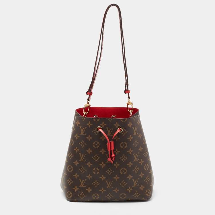 Louis Vuitton NeoNoe MM EPI Leather Shoulder Bag Coquelicot