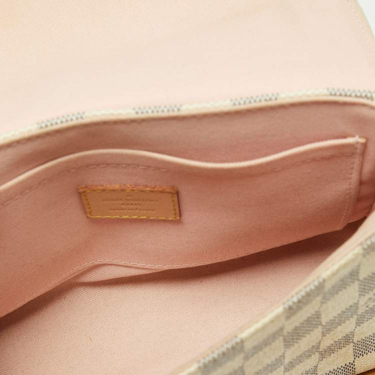 Pre Owned Louis Vuitton Damier Azur Canvas Croisette Bag