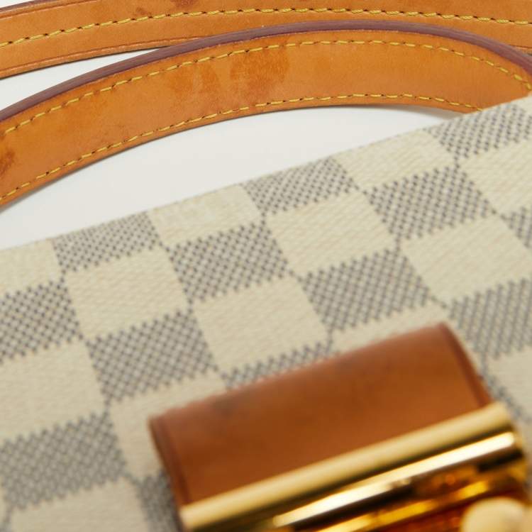 Pre Owned Louis Vuitton Damier Azur Canvas Croisette Bag