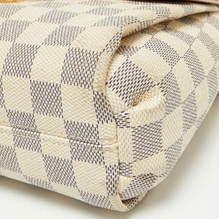 Pre Owned Louis Vuitton Damier Azur Canvas Croisette Bag