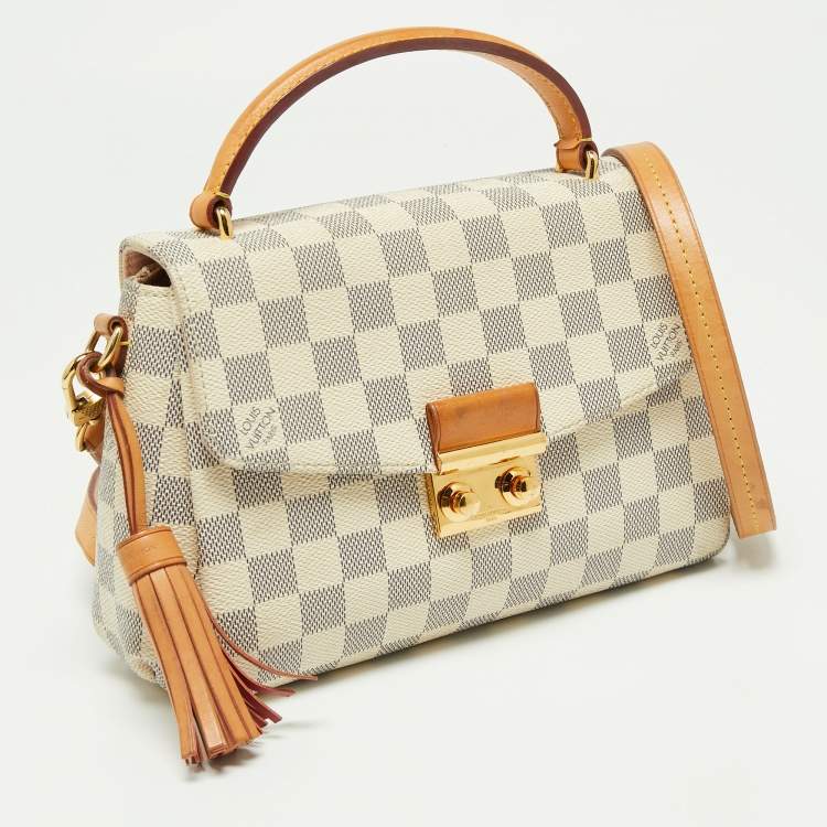 Pre Owned Louis Vuitton Damier Azur Canvas Croisette Bag