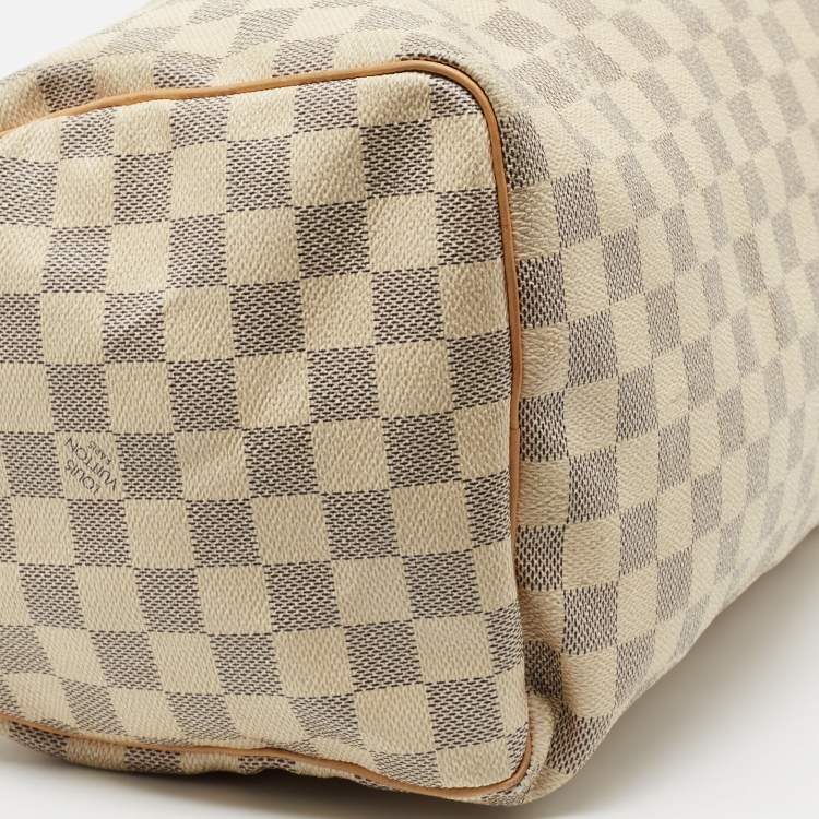 Pre Owned Louis Vuitton Damier Azur Canvas Speedy 30 Bag