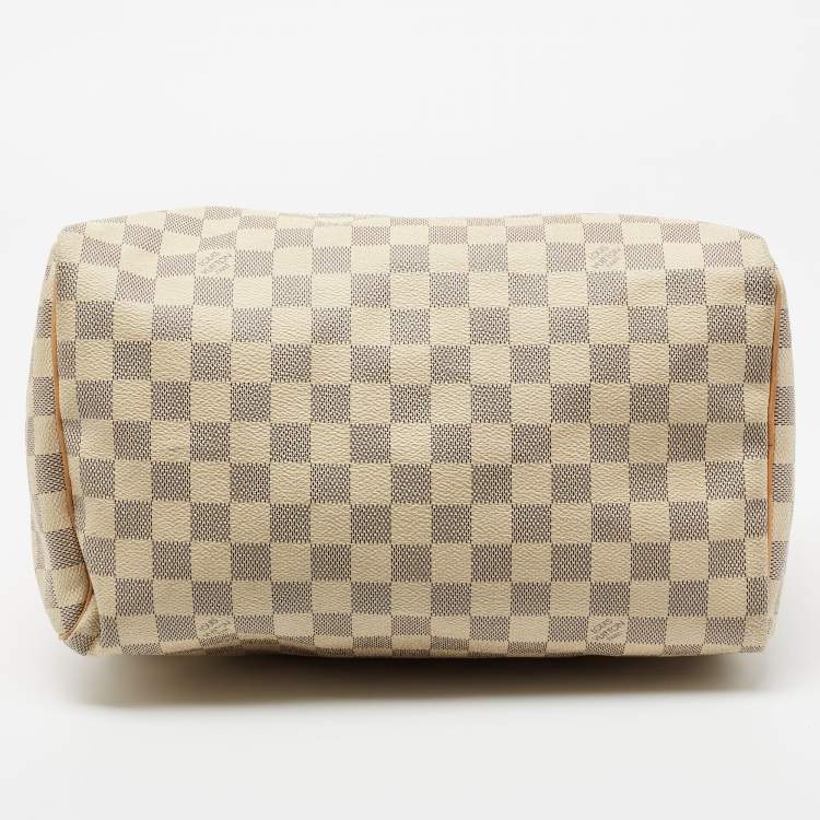 Pre Owned Louis Vuitton Damier Azur Canvas Speedy 30 Bag