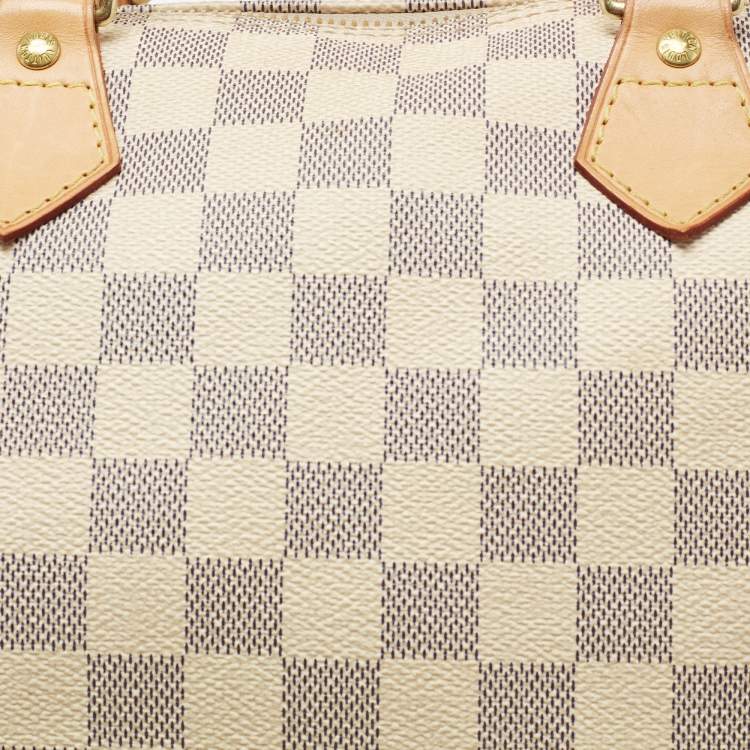 Pre Owned Louis Vuitton Damier Azur Canvas Speedy 30 Bag