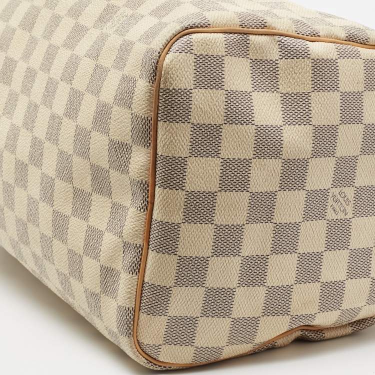 Pre Owned Louis Vuitton Damier Azur Canvas Speedy 30 Bag