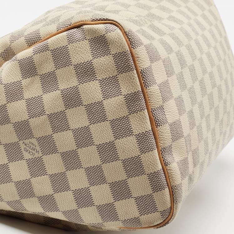 Pre Owned Louis Vuitton Damier Azur Canvas Speedy 30 Bag