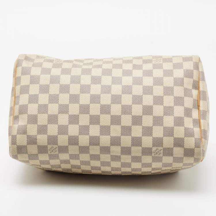 Pre Owned Louis Vuitton Damier Azur Canvas Speedy 30 Bag