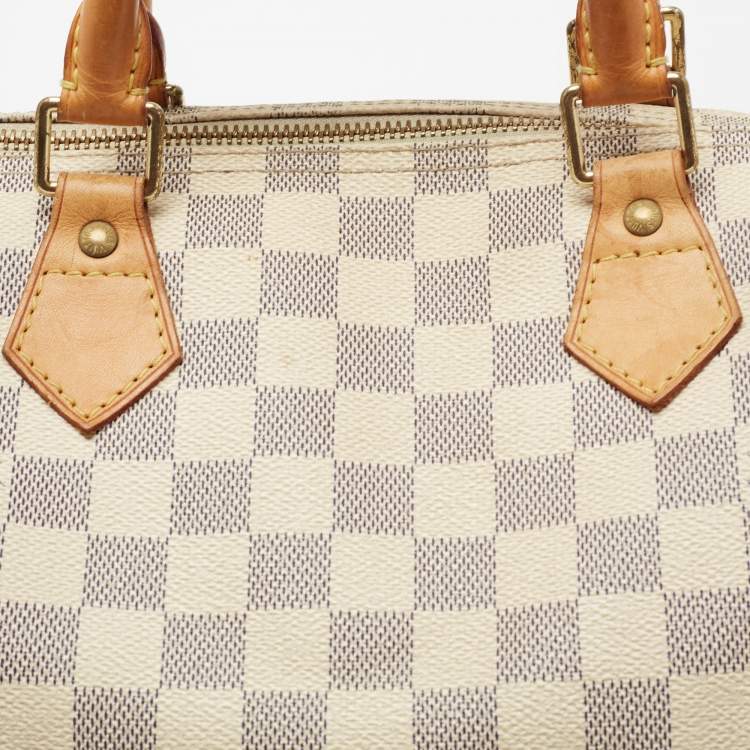Pre Owned Louis Vuitton Damier Azur Canvas Speedy 30 Bag