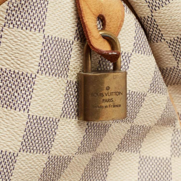 Pre Owned Louis Vuitton Damier Azur Canvas Speedy 30 Bag