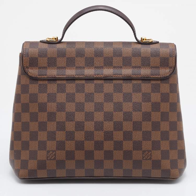 Pre Owned Louis Vuitton Damier Ebene Canvas Bergamo MM Bag