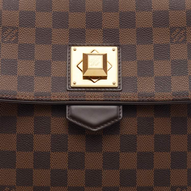 Pre Owned Louis Vuitton Damier Ebene Canvas Bergamo MM Bag