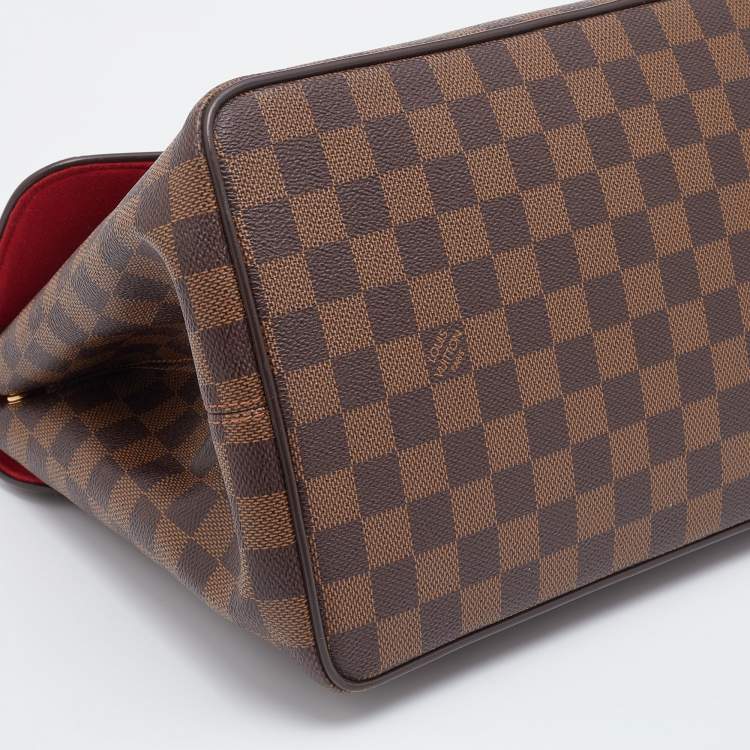 Pre Owned Louis Vuitton Damier Ebene Canvas Bergamo MM Bag