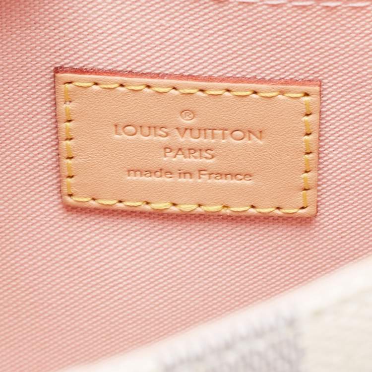 Pre Owned Louis Vuitton Damier Azur Canvas And Leather Croisette Bag