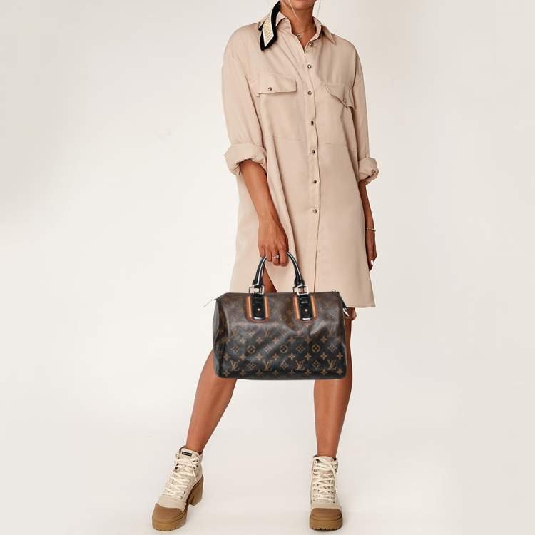 Louis Vuitton Pre-Owned Monogram Canvas Leather Speedy 30 cm Bag