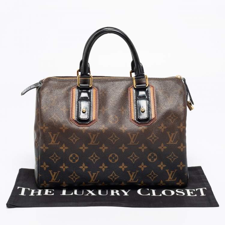 Pre Owned Louis Vuitton Monogram Canvas Limited Edition Mirage Speedy 30 Bag