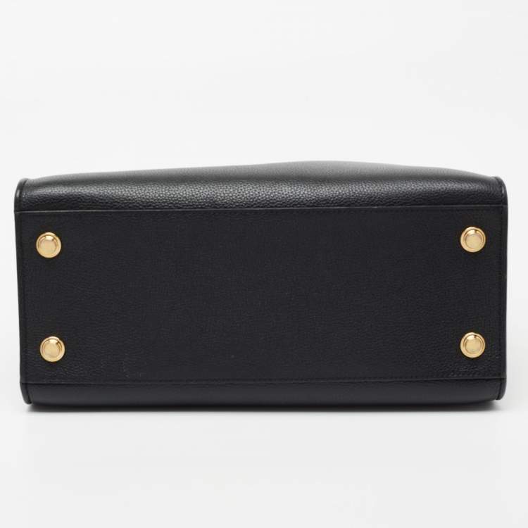 Pre Owned Louis Vuitton Black Leather City Steamer MM Bag
