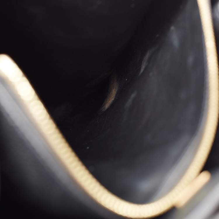 Pre Owned Louis Vuitton Black Leather City Steamer MM Bag