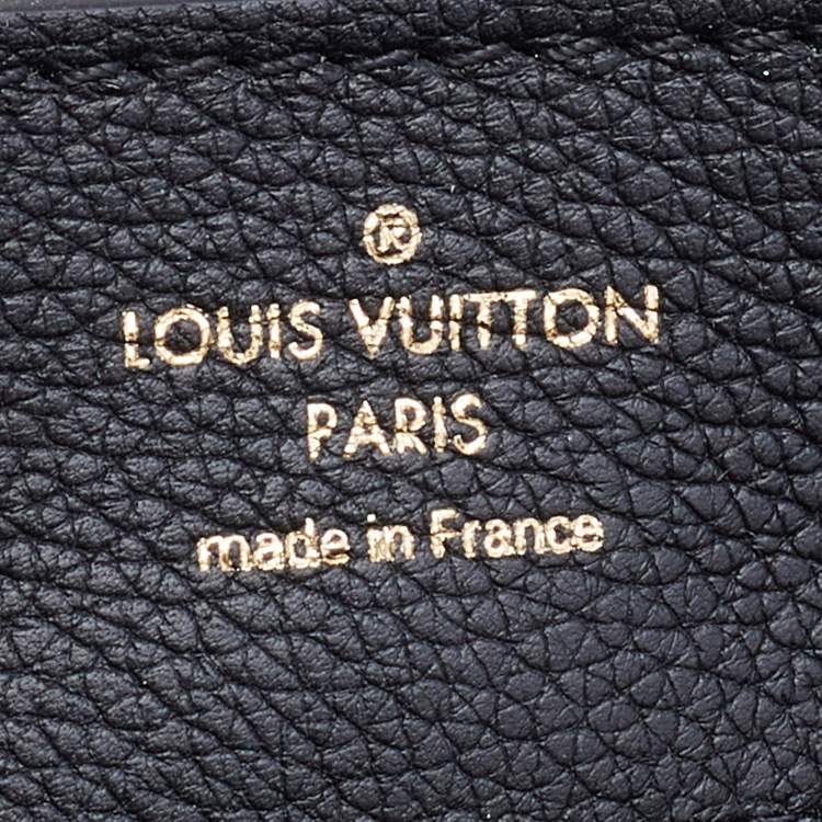 Pre Owned Louis Vuitton Black Leather Lockme Backpack